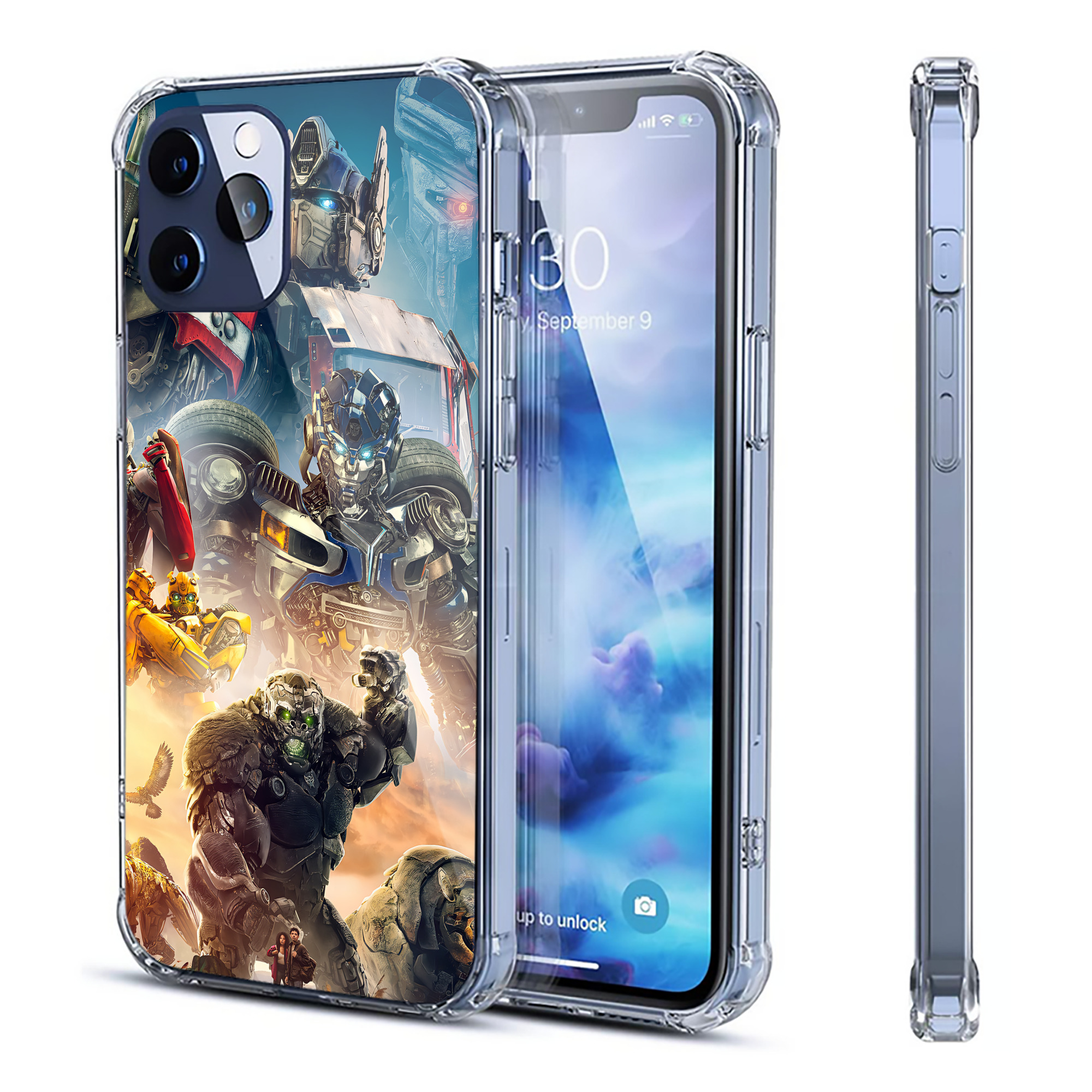 （画像用） Transformers トランスフォーマー 【iPhone 12シリーズ対応】透明スマホケース（クリアソフトケース）